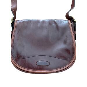 OROTON AUSTRALIA Brown Leather Crossbody Bag